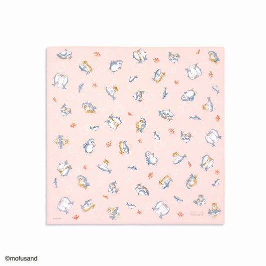 mofusand Handkerchief (shark Nyan pink)