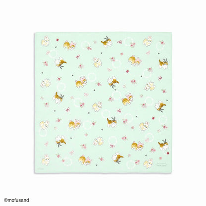mofusand 手帕（兔仔貓 綠色的）