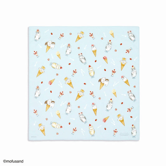 mofusand Handkerchief (Nyanko sweets blue)