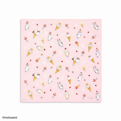 mofusand 手帕（Nyanko糖果粉紅色）
