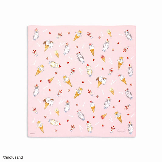 mofusand Handkerchief (Nyanko sweets pink)