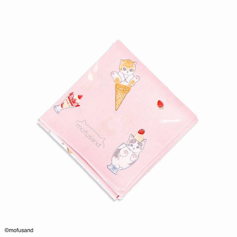 mofusand 手帕（Nyanko糖果粉紅色）