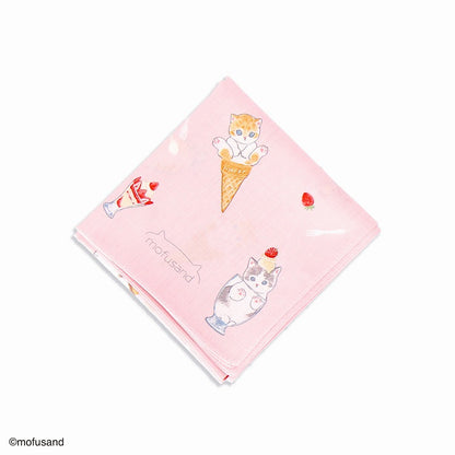 mofusand 手帕（Nyanko糖果粉紅色）