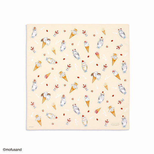 mofusand Handkerchief (Nyanko sweets yellow)
