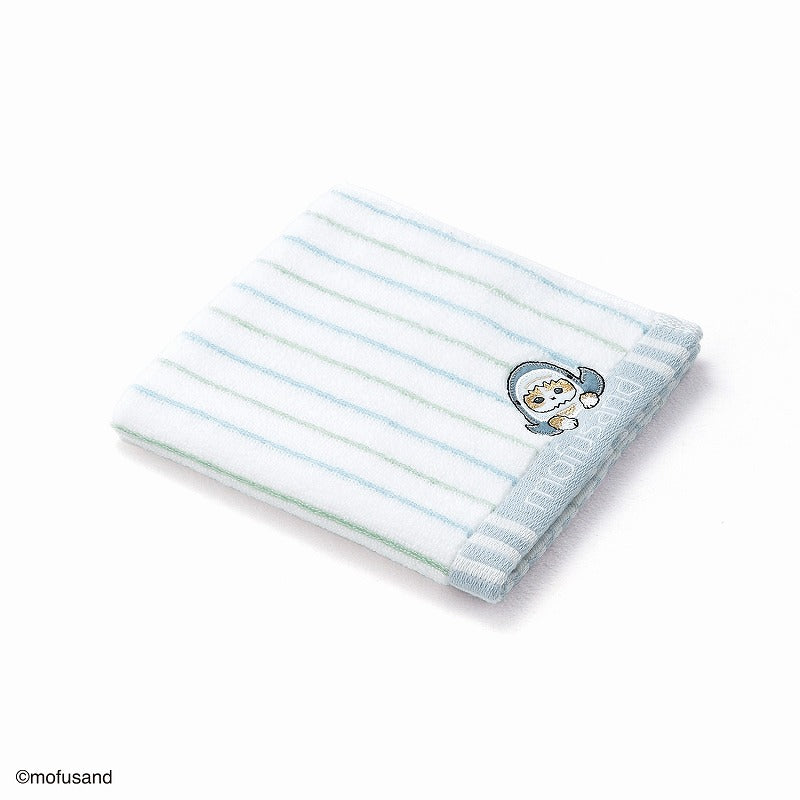 mofusand Wash towel (stripe blue)
