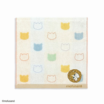 mofusand タオルハンカチ(ドーナッツにゃん ベージュ)