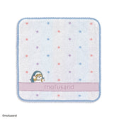 mofusand Towel Handkerchief (Dot Meow Blue)