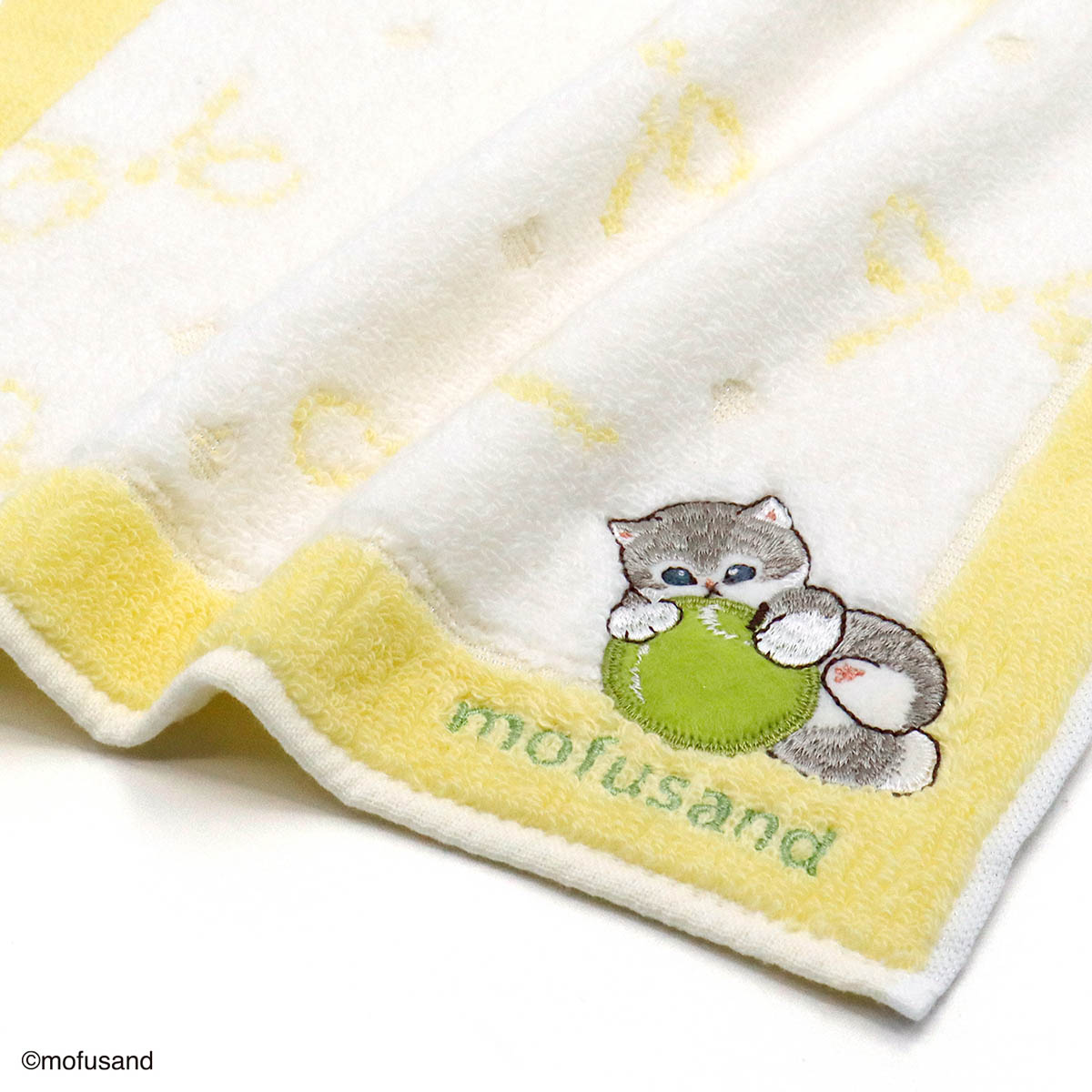 mofusand 毛巾手帕 (水果猫 黄色)