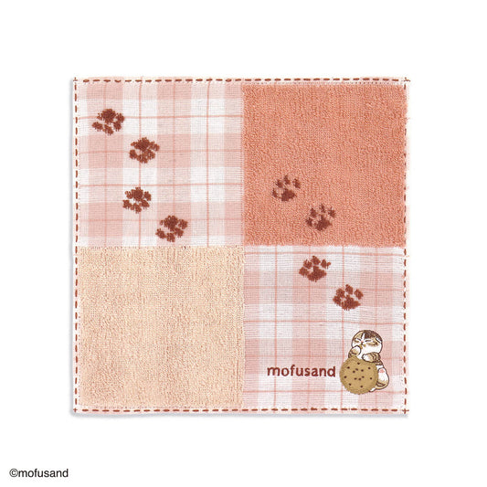 mofusand Towel Handkerchief (Cookie Meow Pink)