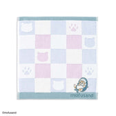 mofusand Towel Handkerchief (Sitting Meow Blue)