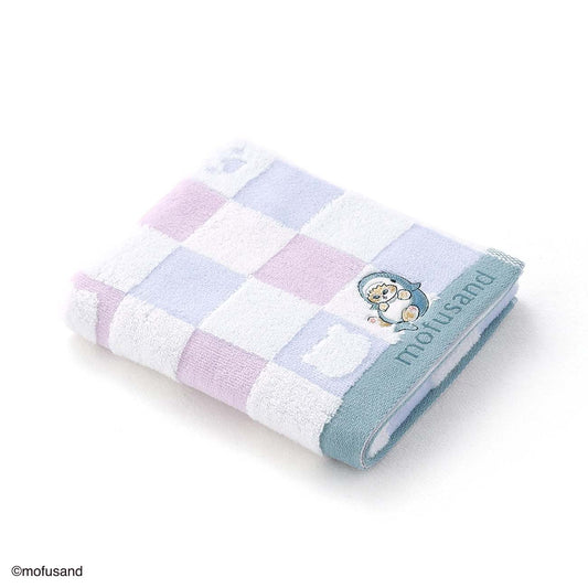 mofusand Face Towel (Sitting Meow Blue)