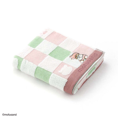 mofusand Face Towel (Sitting Meow Pink)