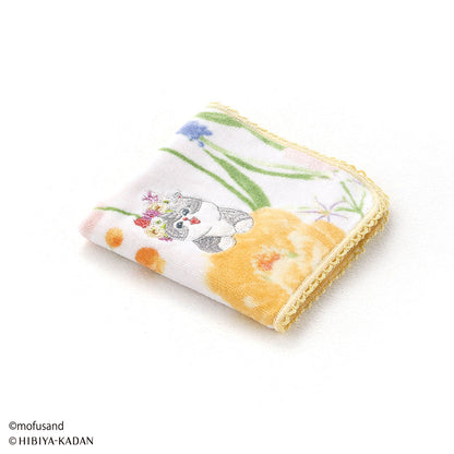 mofusand × HIBIYA-KADAN Towel Handkerchief (Spring Yellow)