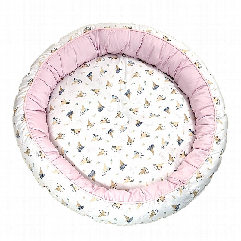 mofusand Round -type cool pet bed (ice cream)