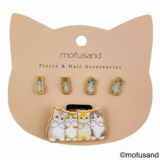 mofusand ピアス＆ヘアゴム E