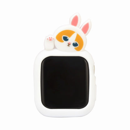 mofusand Apple Watch 41/40mm兼容的硅胶盒（兔仔猫)