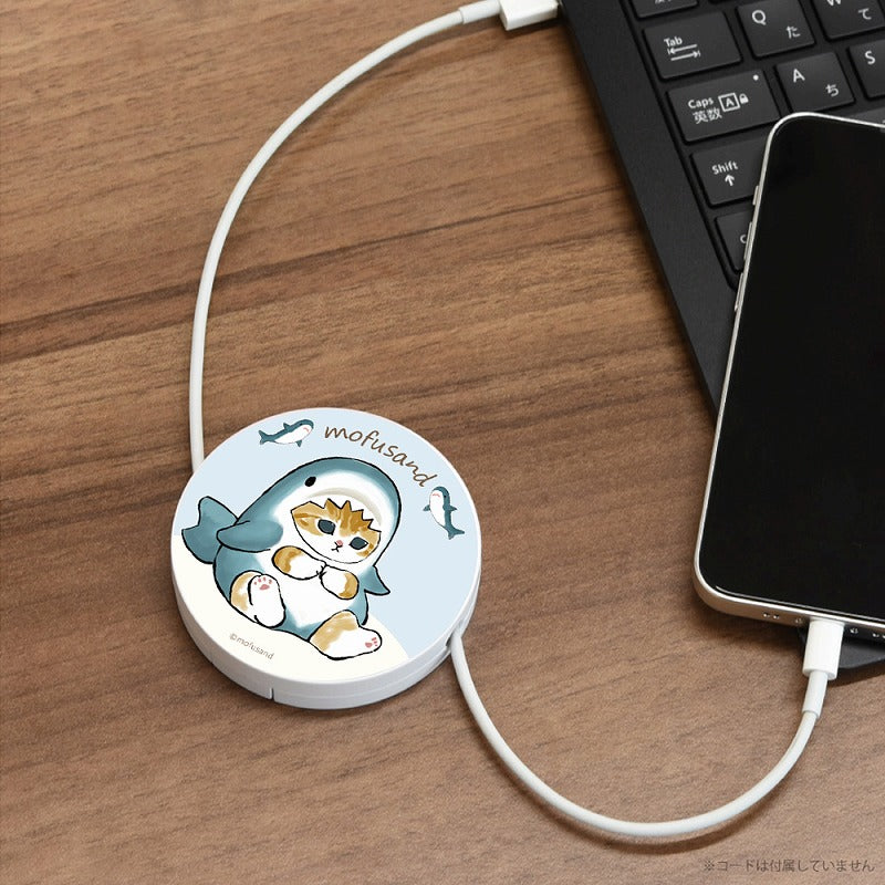 mofusand コードリールケース(サメにゃん)