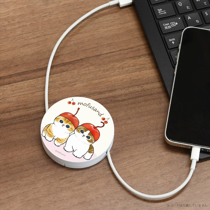 mofusand 코드 릴 케이스 (체리)