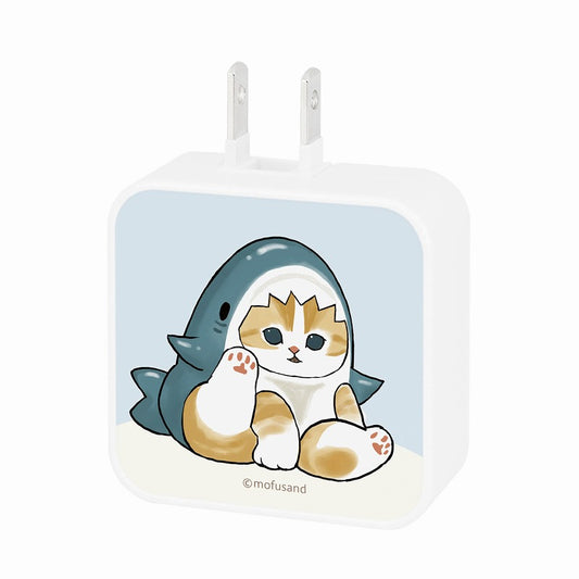 mofusand USB/USB Type-C ACアダプタ(サメにゃん)
