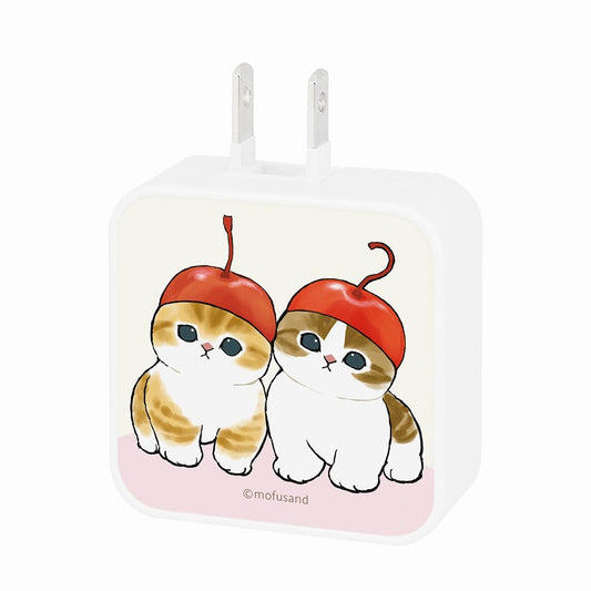 mofusand USB/USB Type-C ACアダプタ(さくらんぼにゃん)