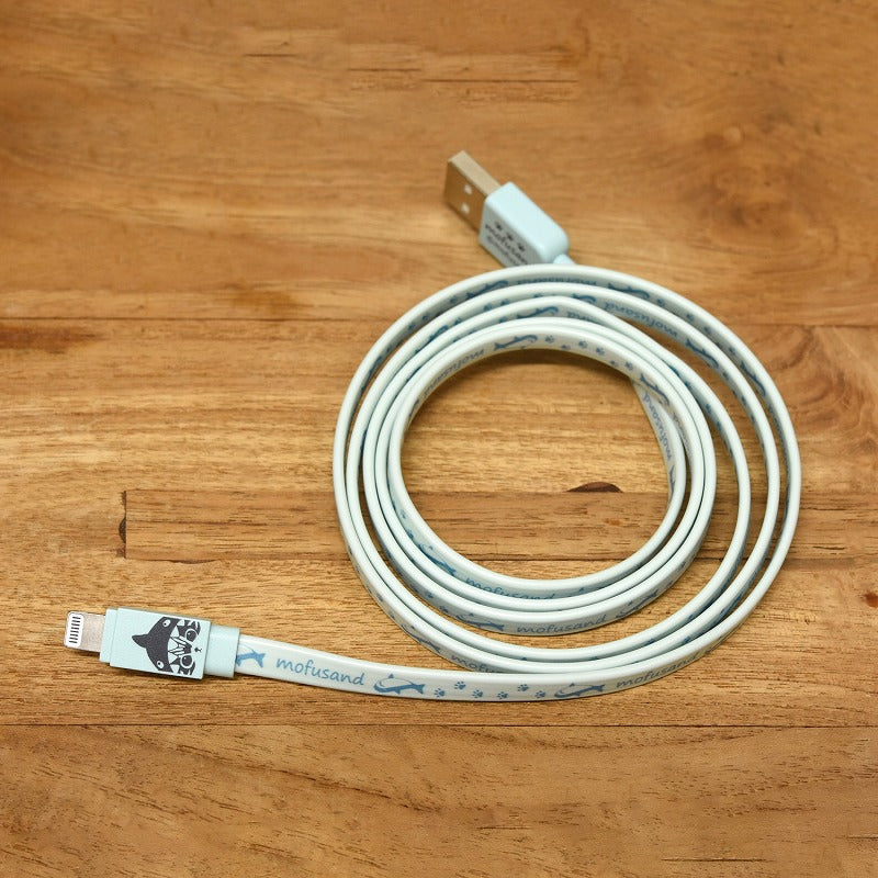 mofusand 闪电 - 兼容同步和充电电缆（鲨鱼猫)
