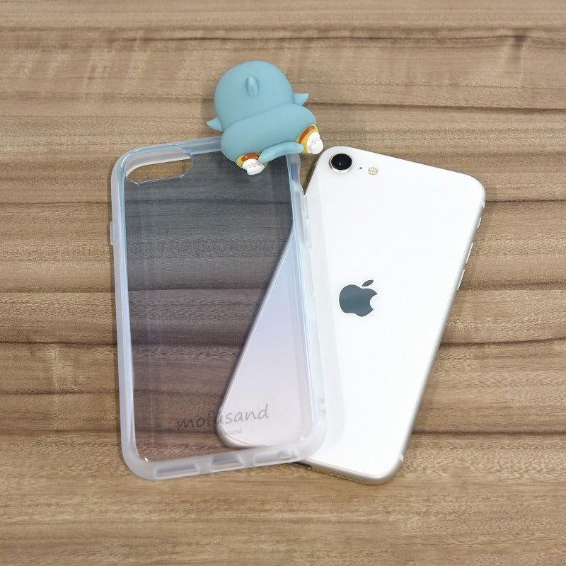 mofusand Frame IIIIFIT Clear iPhone SE (3rd/2nd generation)/8/7/6S/6 Compatible cases (Shark Meow)