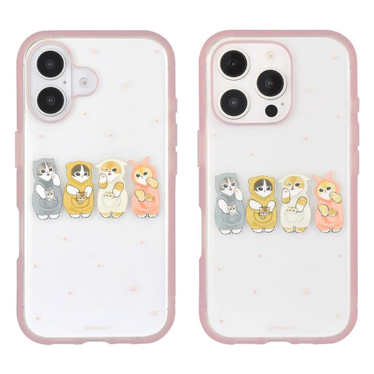 mofusand IIIIIFIT Clear iPhone compatible case (pink)