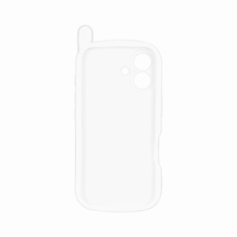 mofusand iPhone16 compatible Retro Galide style case (white)