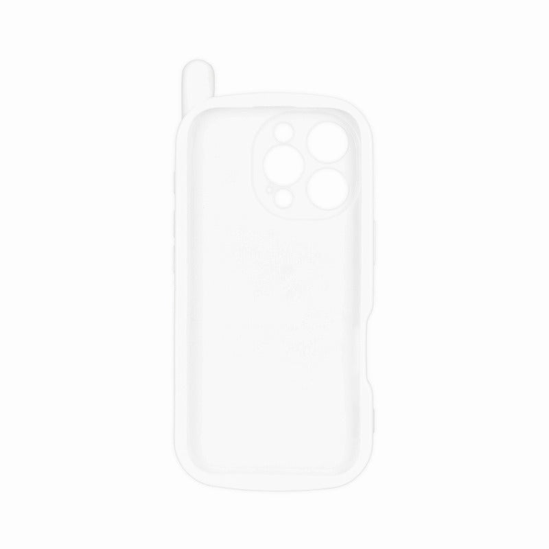 mofusand iPhone16 compatible Retro Galide style case (white)