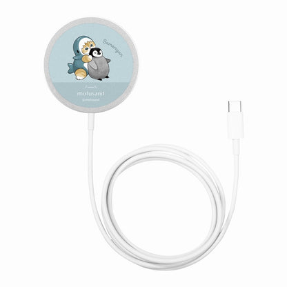 mofusand MAGSAFE compatible wireless charger (Shark Meow)