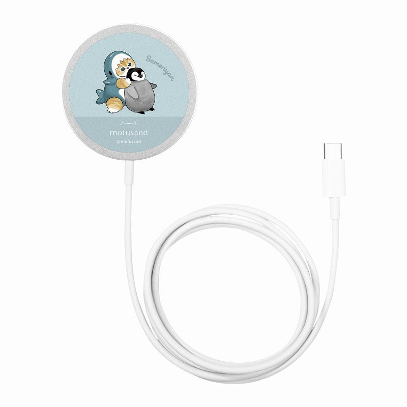 mofusand MAGSAFE compatible wireless charger (Shark Meow)