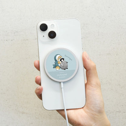 mofusand MAGSAFE compatible wireless charger (Shark Meow)