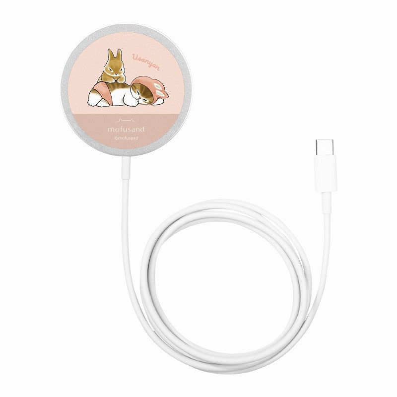 mofusand MAGSAFE compatible wireless charger (Rabbit Meow)