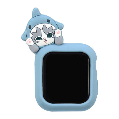 mofusand Apple Watch 41/40mm compatible silicone case (Shark-Nyan 2)