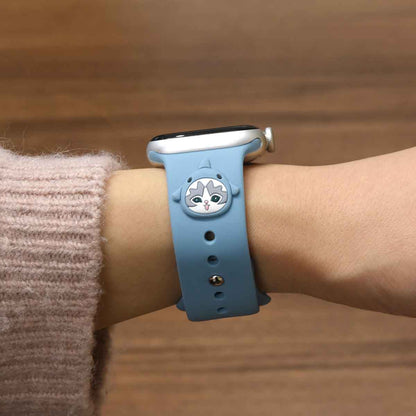 mofusand Apple Watch 42/41/40/38mm Silicone Band (Shark Meow)