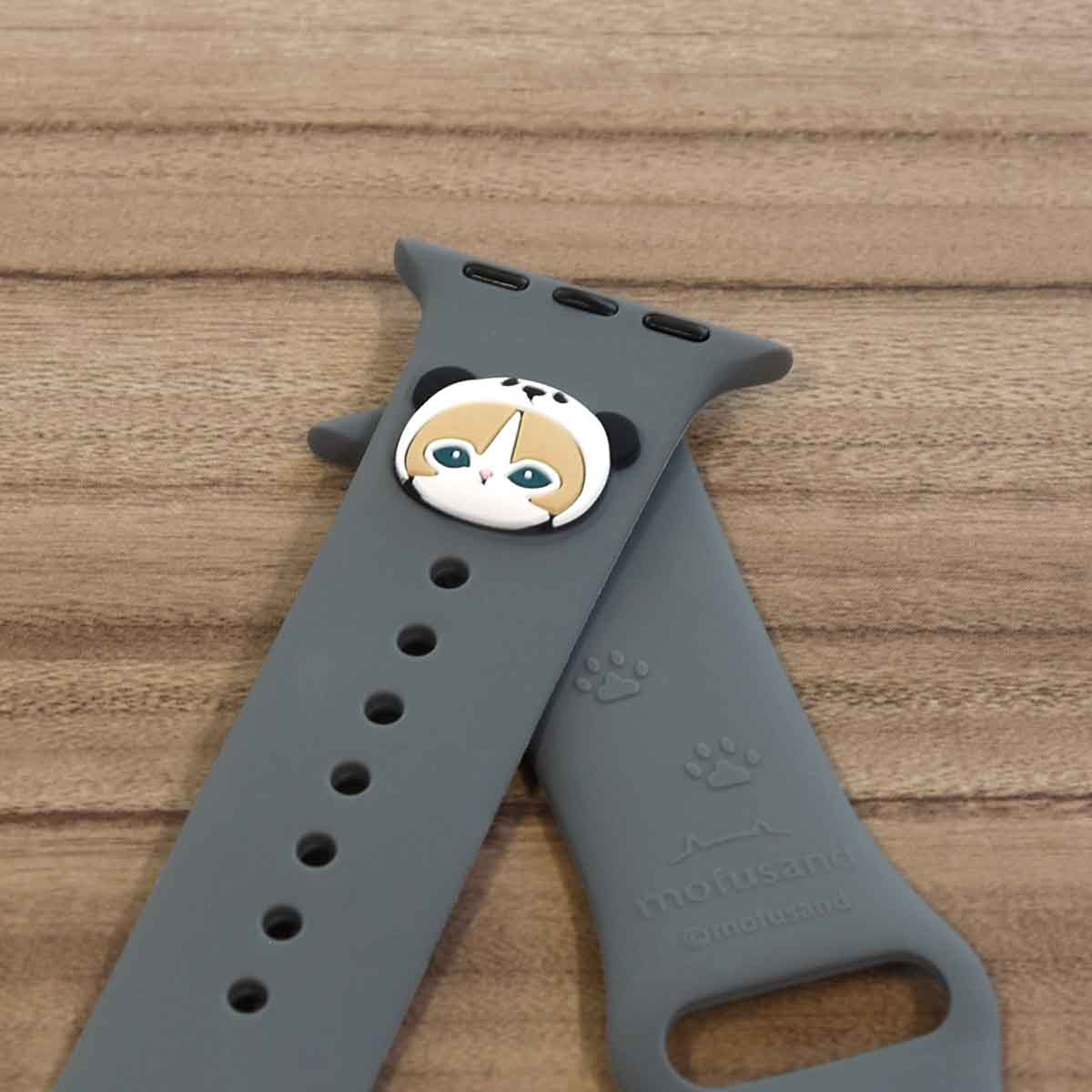 mofusand Apple Watch 42/41/40/38mm Silicone Band (Panda Meow)