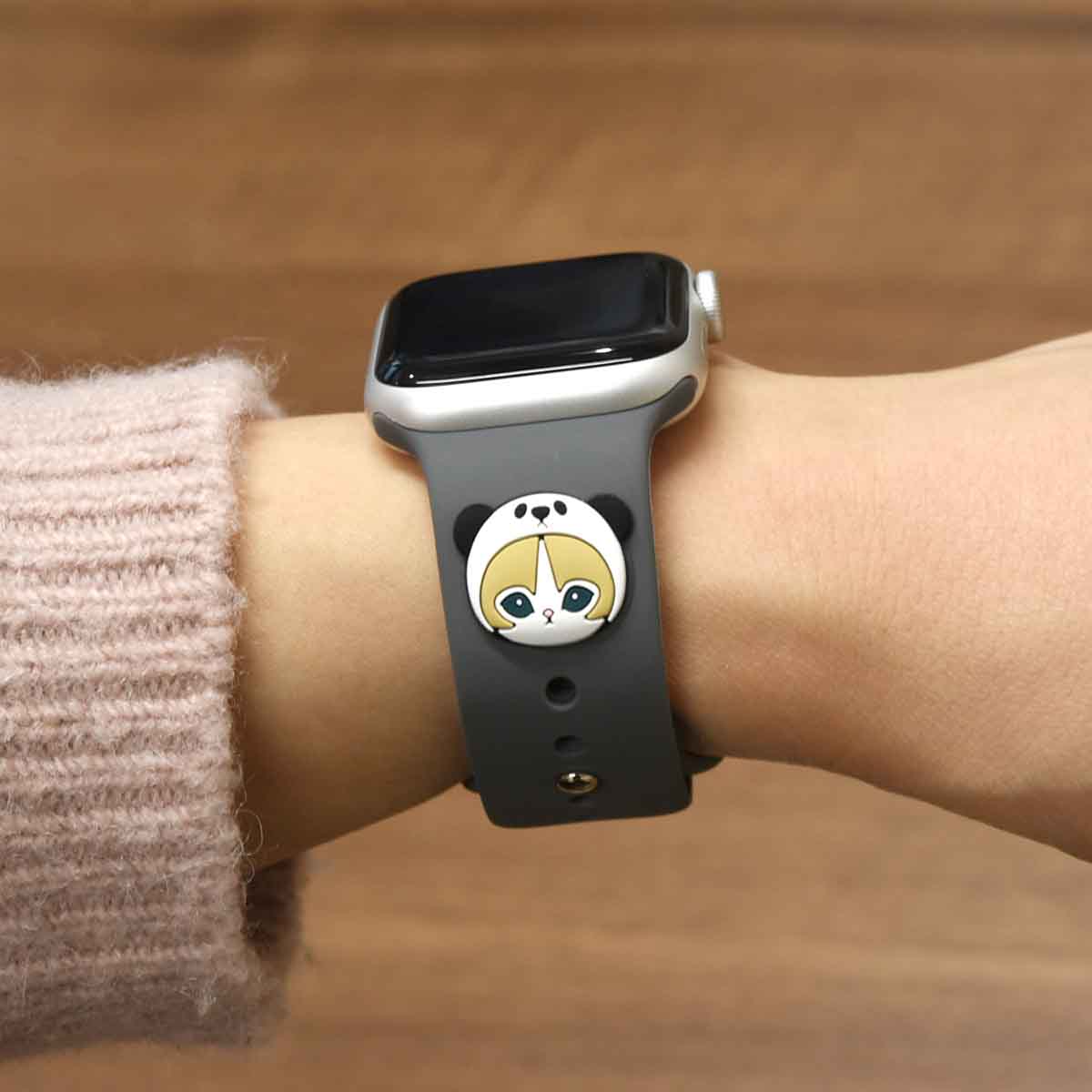 mofusand Apple Watch 42/41/40/38mm Silicone Band (Panda Meow)