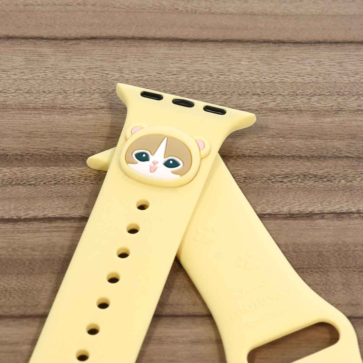 mofusand Apple Watch 42/41/40/38mm Silicone Band (Bear Meow)