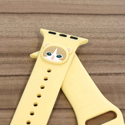 mofusand Apple Watch 42/41/40/38mm Silicone Band (Bear Meow)