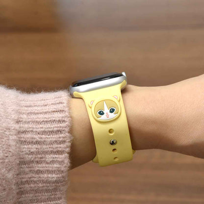 mofusand Apple Watch 42/41/40/38mm Silicone Band (Bear Meow)
