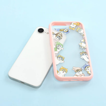 mofusand IIIIfit プランプフレーム iPhone16e対応ケース(ピンク)