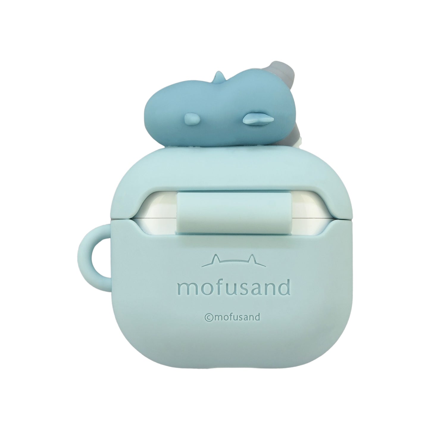 mofusand AirPods 4 Silicone Case (Shark Meow)