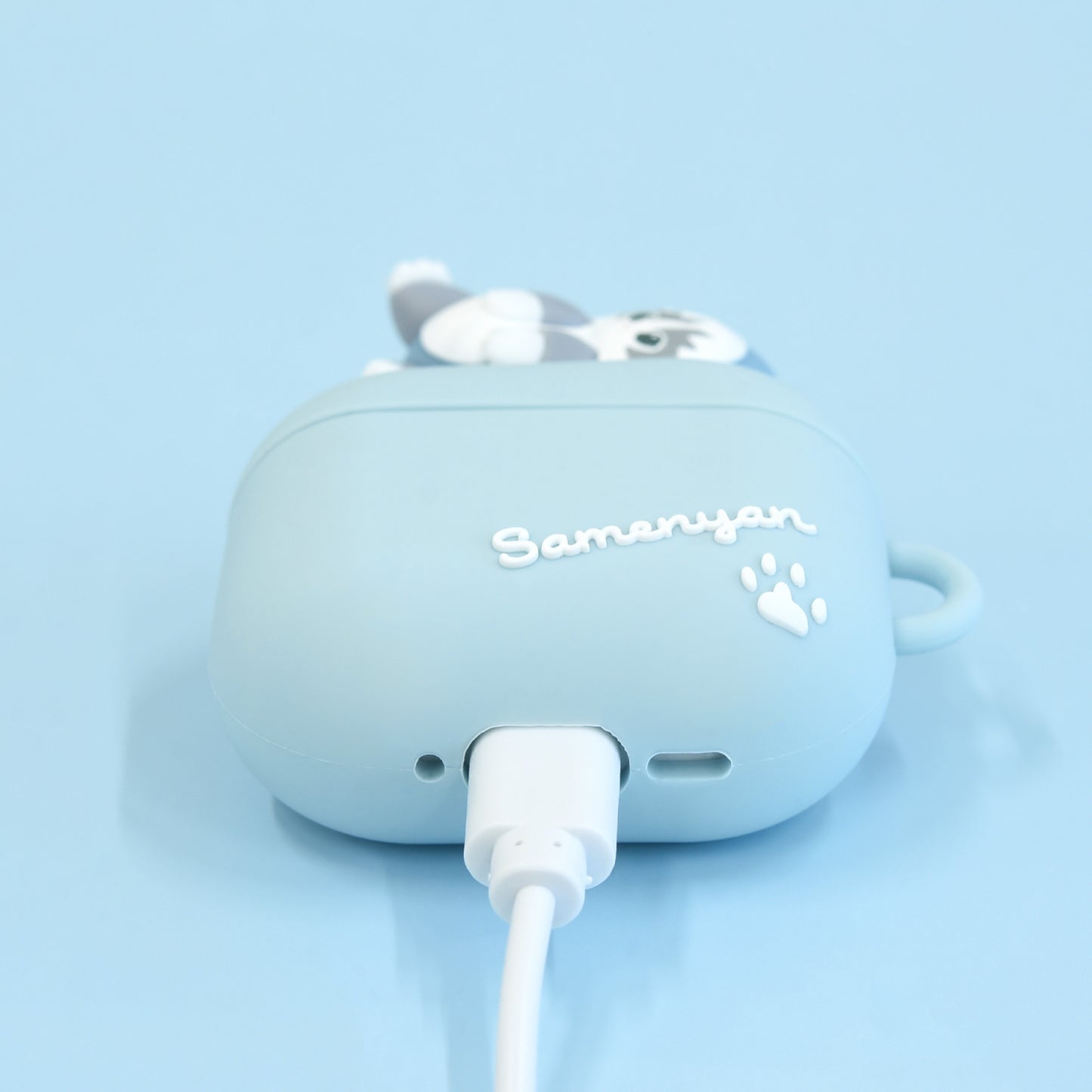 mofusand AirPods 4 Silicone Case (Shark Meow)