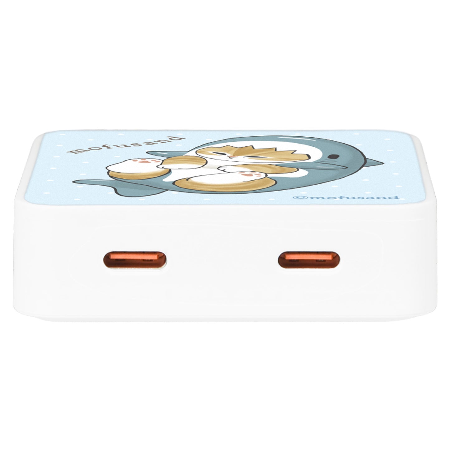 mofusand USB Type-C AC Adapter (Shark Meow)