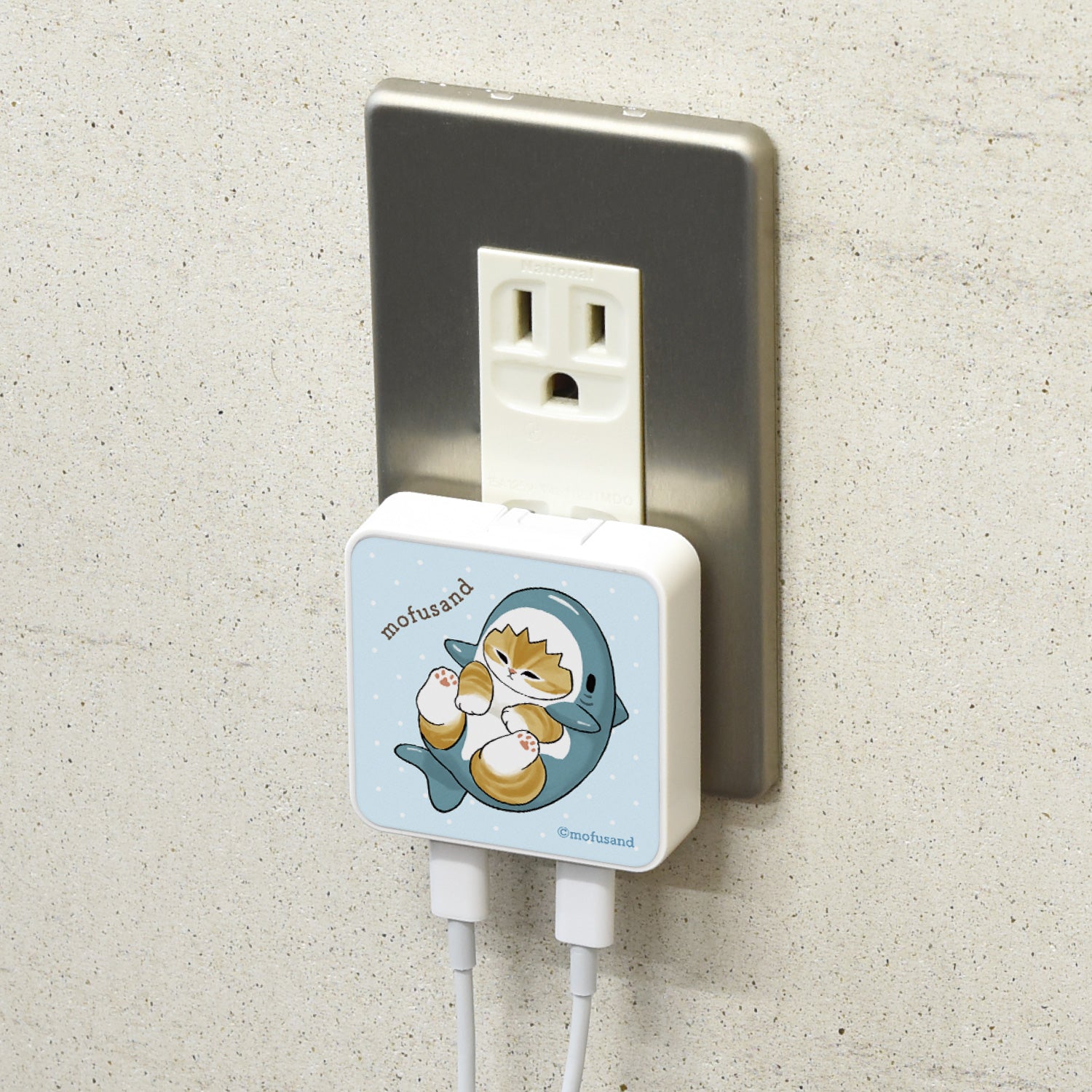 mofusand USB Type-C ACアダプタ(サメにゃん) | mofusandもふもふ