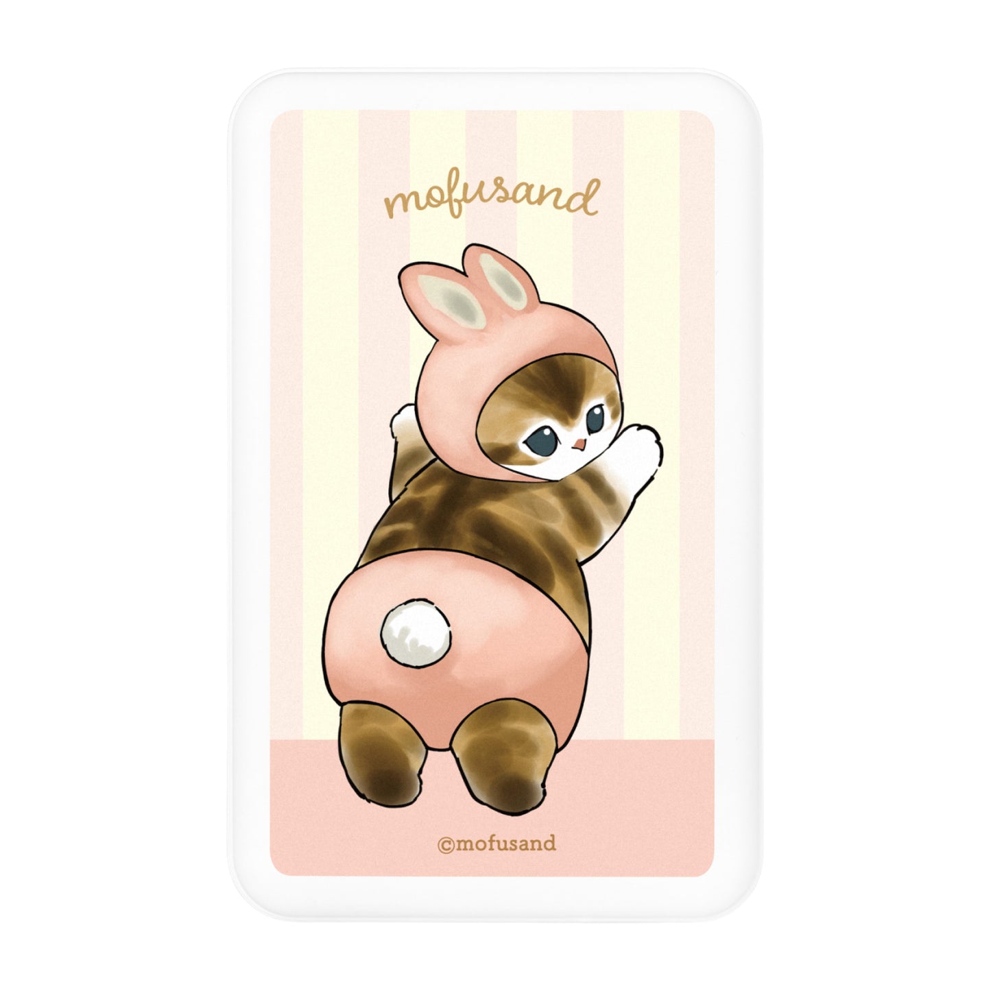 mofusand MagSafe対応ワイヤレスリチウム充電器5000mAh(うさにゃん)