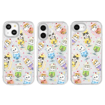 mofusand 카메라 프레임 iPhone 호환 케이스 (크림소다냥)