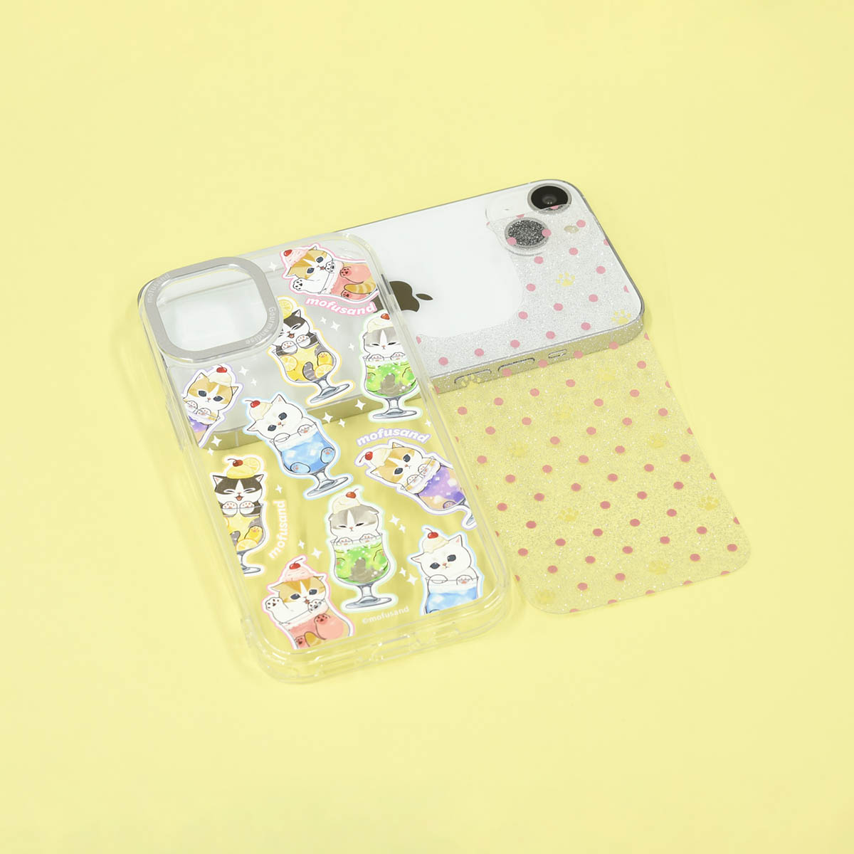mofusand Camera Frame iPhone対応ケース(クリームソーダにゃん