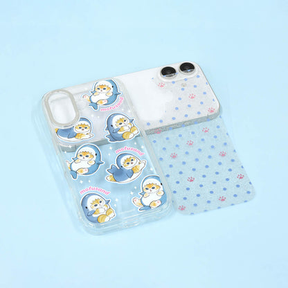 mofusand Camera Frame iPhone Compatible Case (Shark Meow)