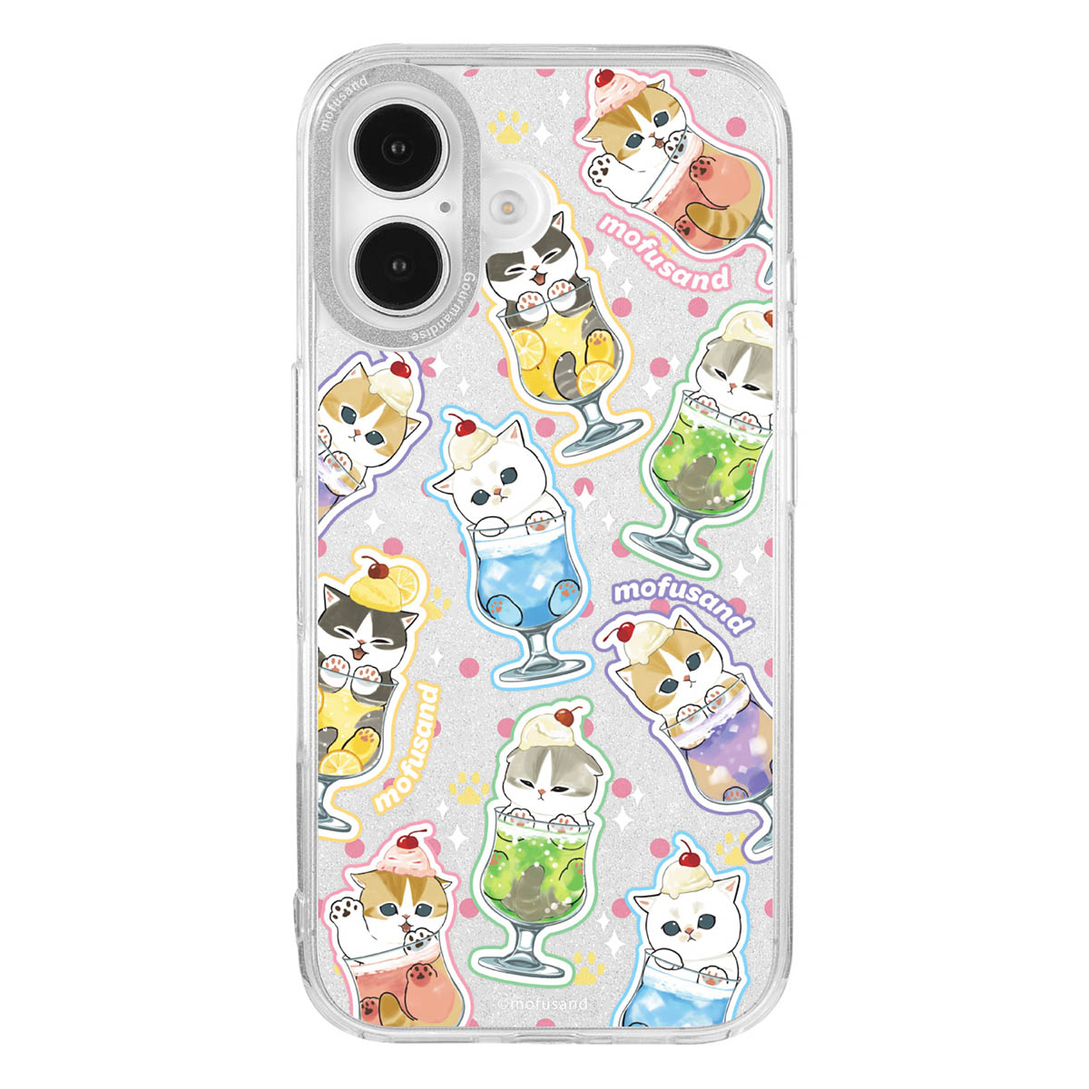mofusand Camera Frame iPhone対応ケース(クリームソーダにゃん